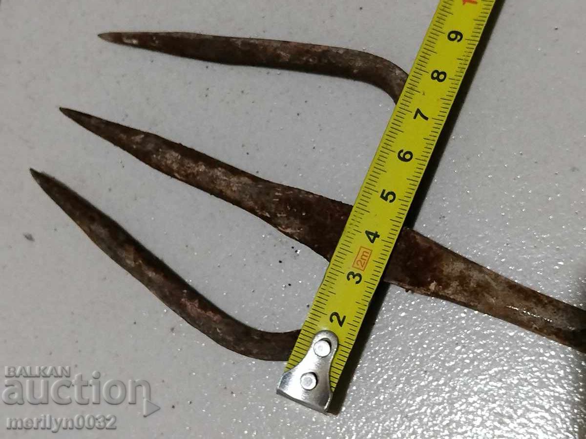 Vechi trident forjat. Pentru pescuit, fier forjat - 5