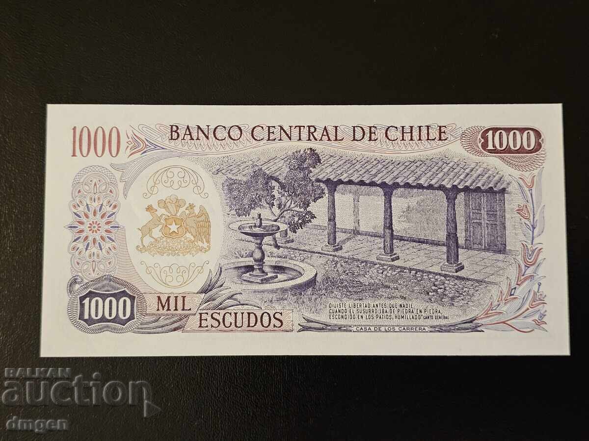 1000 Chilean Escudos UNC with price 10.00 BGN | € 5.11