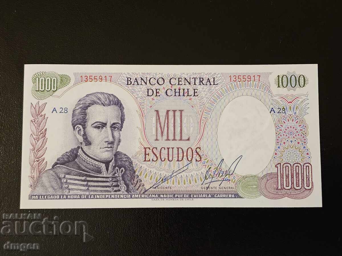 1000 Chilean Escudos UNC