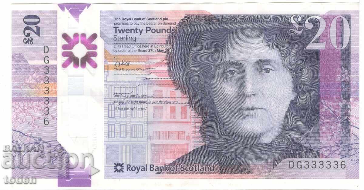 Scotland - £20 - 2019 - P# 372a.2 - Polymer Scotland - £20 - 2019 - P# 372a.2 - Polymer