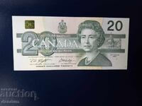 20 dolari Canada 1991 două bancnote consecutive UNC