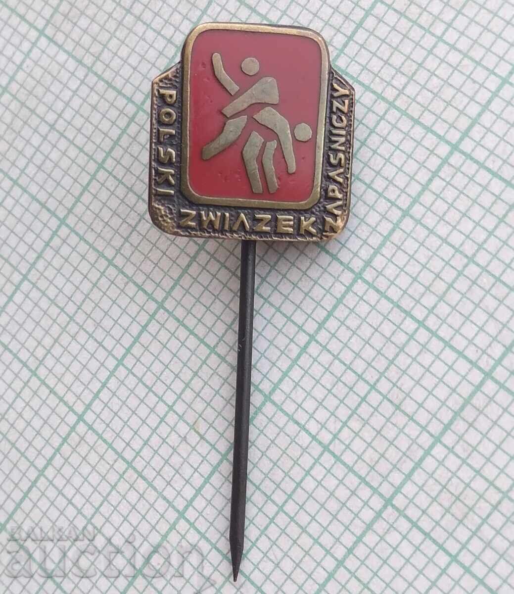 18516 Badge - Polish Wrestling Federation - Enamel with price 3.00 BGN | € 1.53 18516 Badge - Polish Wrestling Federation - Enamel with price 3.00 BGN | € 1.53