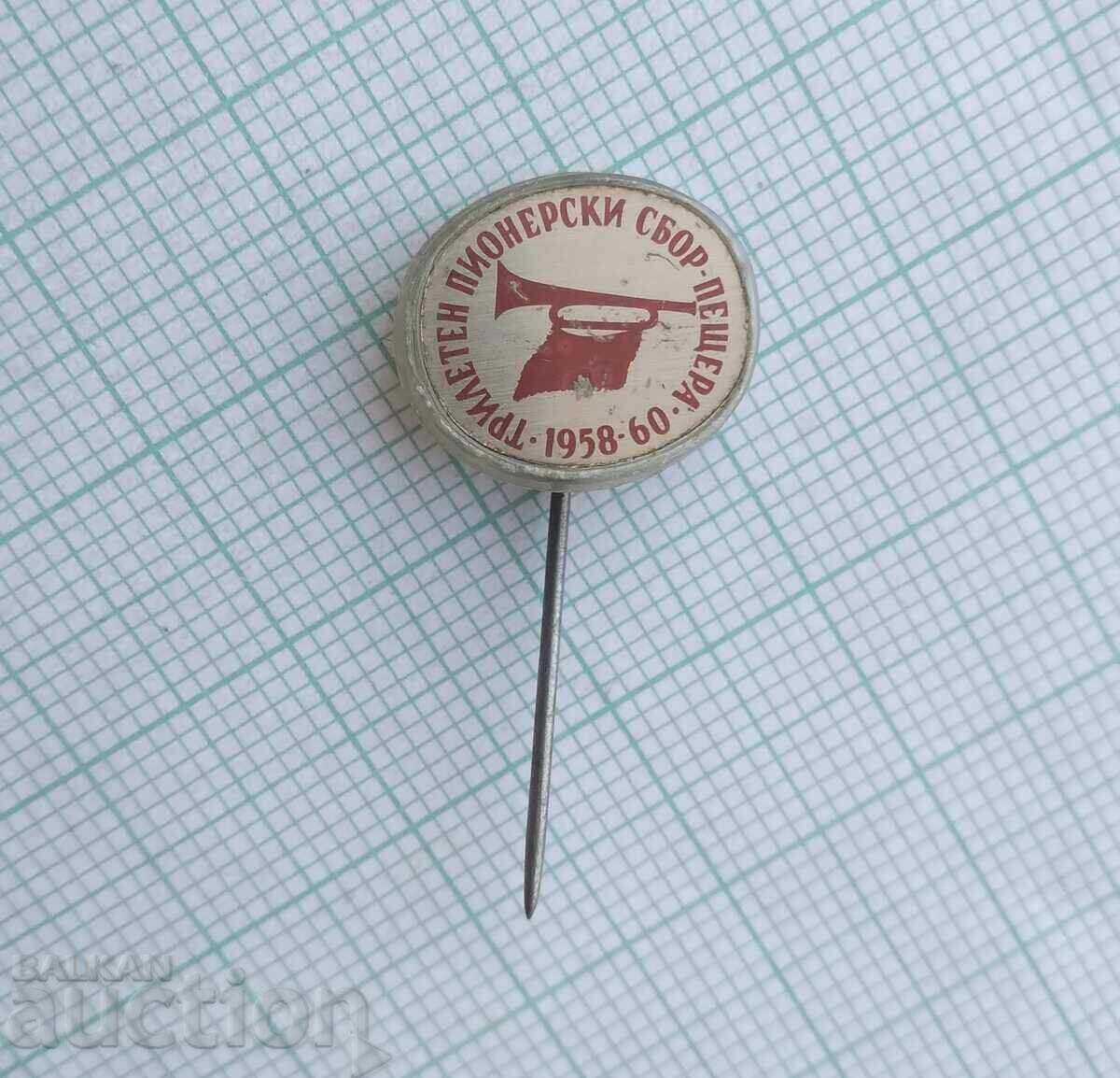 18501 Badges - Three-Year Pioneer Gathering Peshtera 1958-1960 with price 3.00 BGN | € 1.53 18501 Badges - Three-Year Pioneer Gathering Peshtera 1958-1960 with price 3.00 BGN | € 1.53