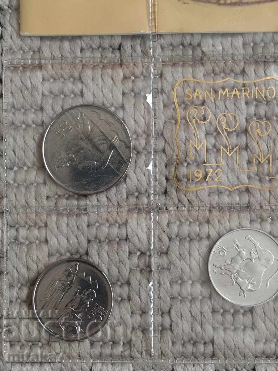 Incomplete set of San Marino coins, 1972 with price 26.00 BGN | € 13.29 Incomplete set of San Marino coins, 1972 with price 26.00 BGN | € 13.29