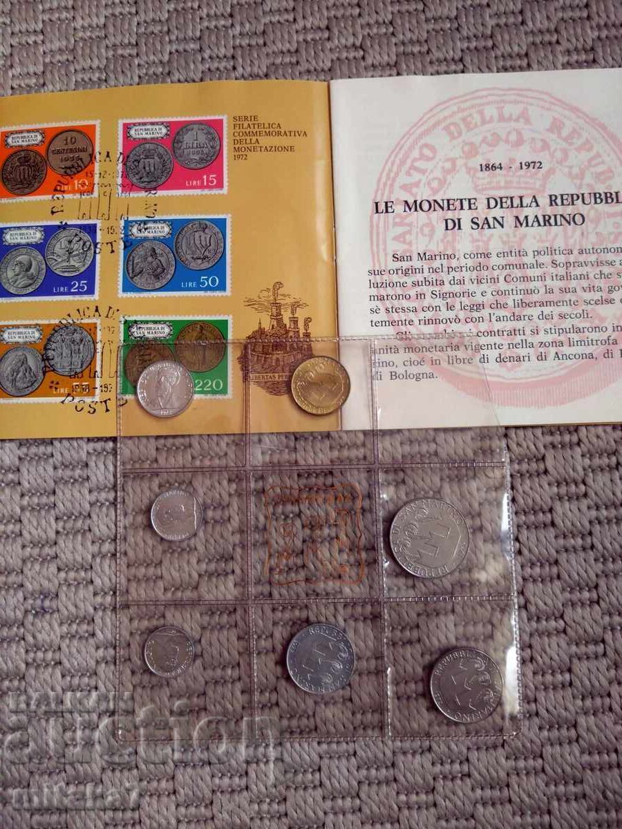 Auction Incomplete set of San Marino coins, 1972 Auction Incomplete set of San Marino coins, 1972
