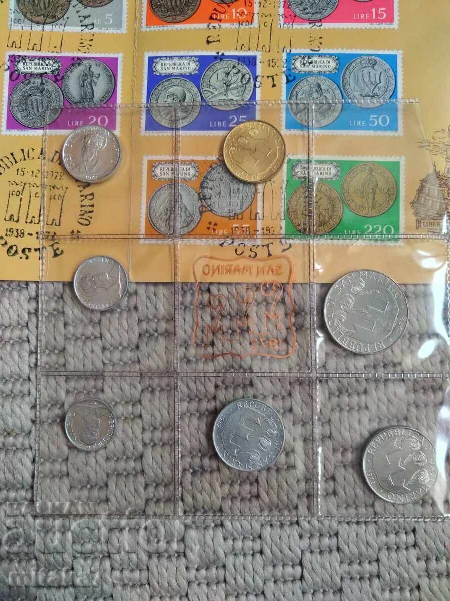 Delivery of Incomplete set of San Marino coins, 1972 Delivery of Incomplete set of San Marino coins, 1972