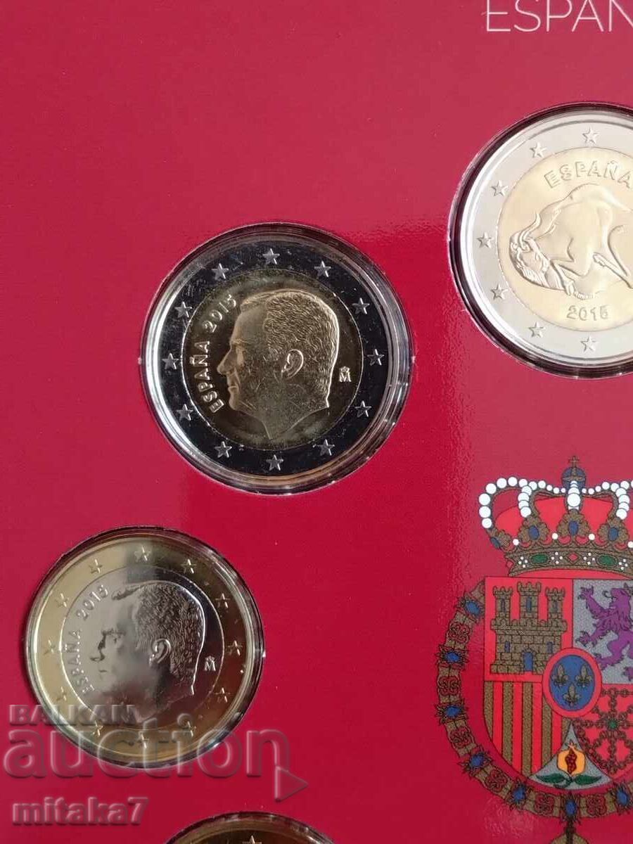 Set of Euro coins Spain, 2015 - 6 Set of Euro coins Spain, 2015 - 6