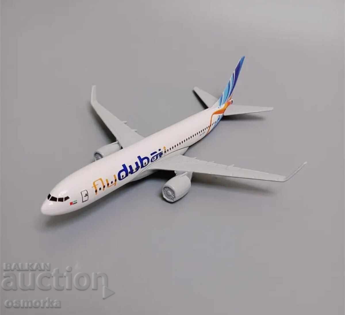 Boeing 737 airplane Fly Dubai model model metal airliner flight with price 32.00 BGN | € 16.36