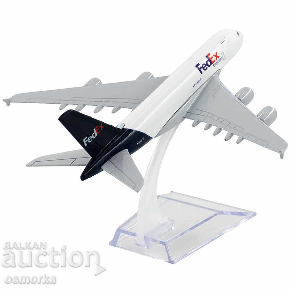 Airbus 380 airplane model model FedEx metal A380 courier tov with price 32.00 BGN | € 16.36