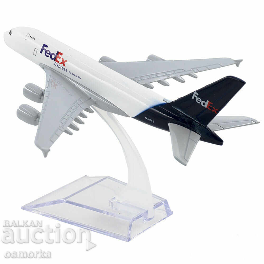 Delivery of Airbus 380 airplane model model FedEx metal A380 courier tov