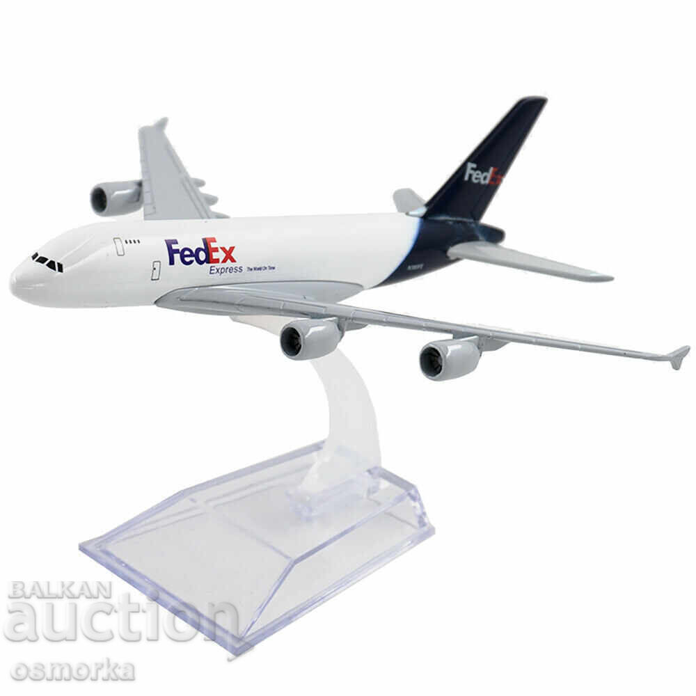 Airbus 380 airplane model model FedEx metal A380 courier tov - 6
