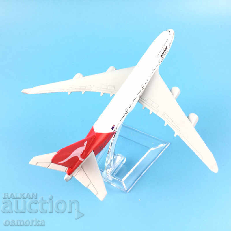 Licitație Model avion Boeing 747 maket Qantas metal pasageri Licitație Model avion Boeing 747 maket Qantas metal pasageri