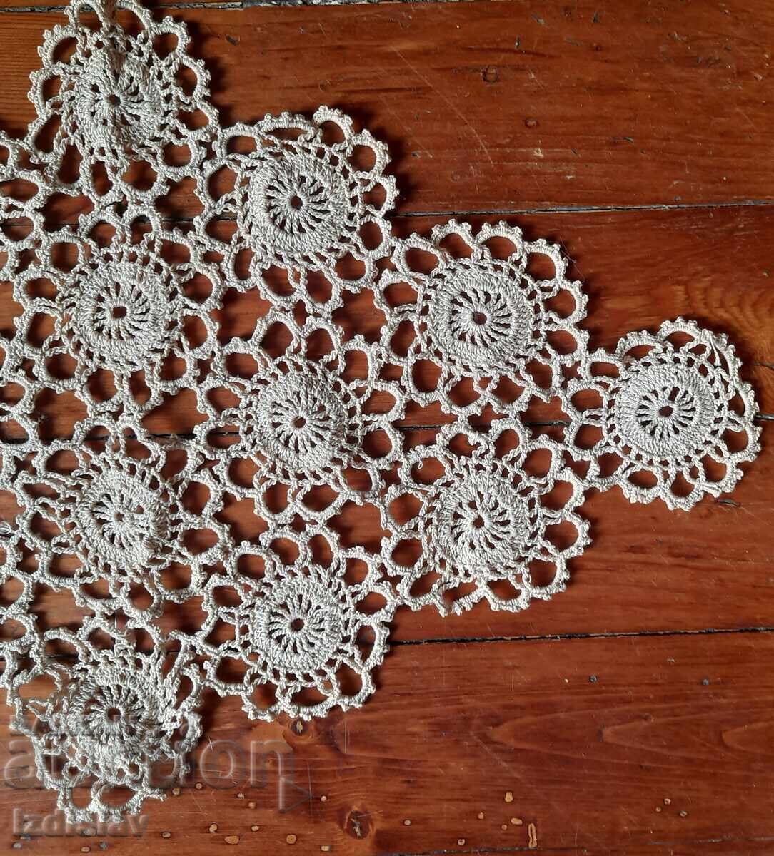 Hand-crocheted doily with price 25.00 BGN | € 12.78