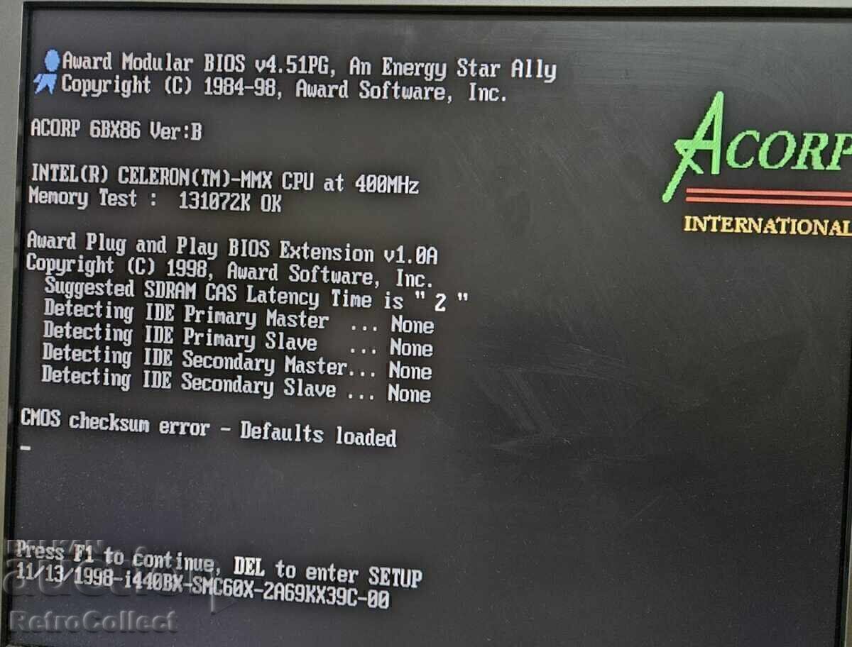 Δημοπρασία Ρετρό επεξεργαστής Intel Celeron 400 MHz CPU Slot 1