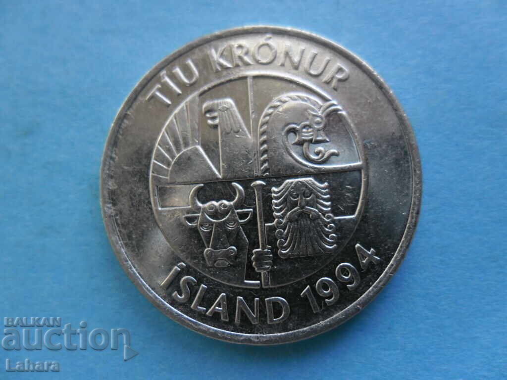 10 Kronur 1994 Iceland with price 2.00 BGN | € 1.02 10 Kronur 1994 Iceland with price 2.00 BGN | € 1.02