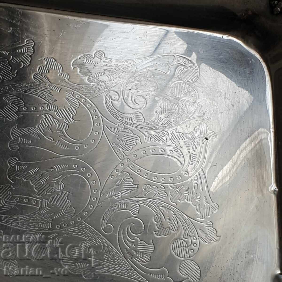 Delivery of Large silver tray Delivery of Large silver tray