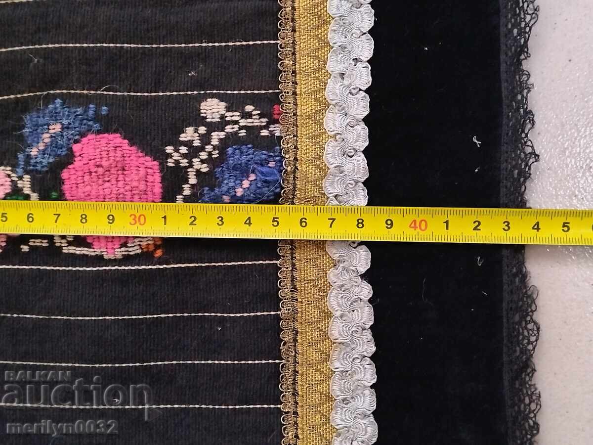Old apron tinsel embroidery, costume, cloth - 5