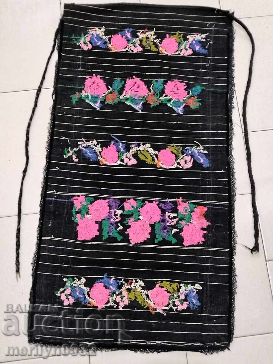 Old apron tinsel embroidery, costume, cloth - 6