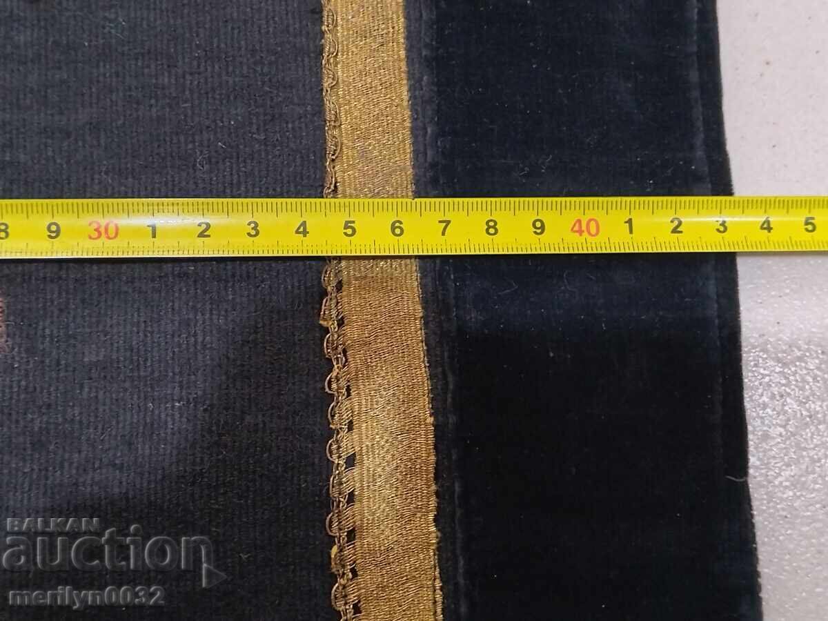 Old apron with gold thread embroidery, velvet costume, sukman - 5 Old apron with gold thread embroidery, velvet costume, sukman - 5