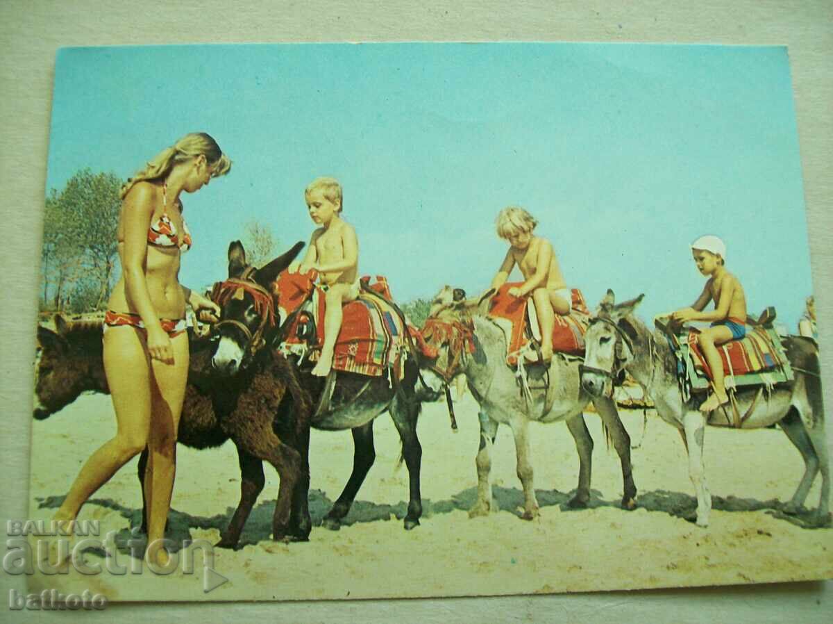 Carte poștală veche din perioada socialistă - Sunny Beach