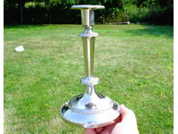 Sfeșnic din bronz argintat 19 cm, 320 gr