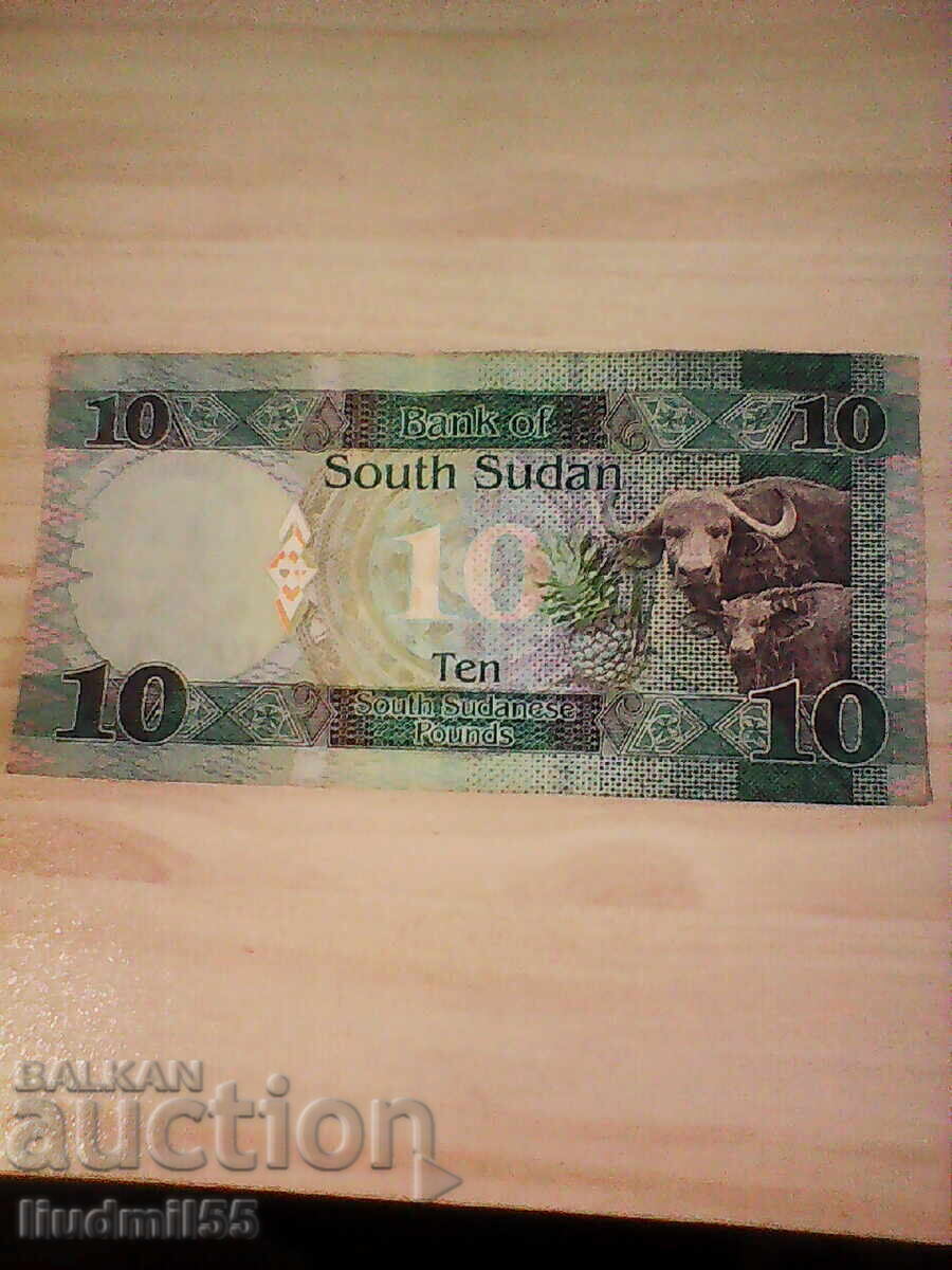 South Sudan 10 pounds 2015 UNC with price 5.00 BGN | € 2.56 South Sudan 10 pounds 2015 UNC with price 5.00 BGN | € 2.56
