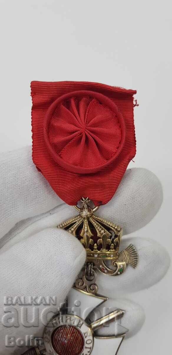 Very rare Order of St. Alexander 4th century Ferdinand I with swords - 6 Very rare Order of St. Alexander 4th century Ferdinand I with swords - 6