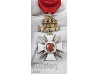 Foarte rar Ordinul Sfântului Alexandru secolul al IV-lea Ferdinand I cu săbii