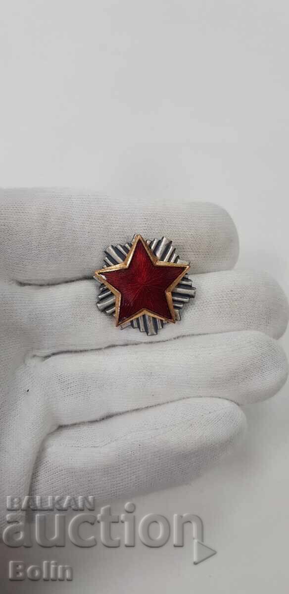Delivery of Yugoslav Red Star badge, miniature cockade with enamel