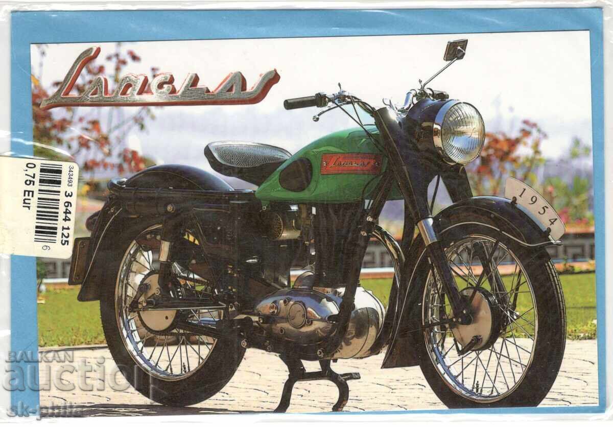 Old postcard - Motorcycle "Sanglas" Old postcard - Motorcycle "Sanglas"
