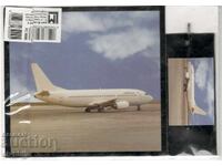 Old postcard - Airplane "Airbus"