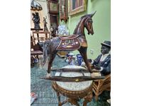 Figurină statuetă veche, mare, antică din lemn