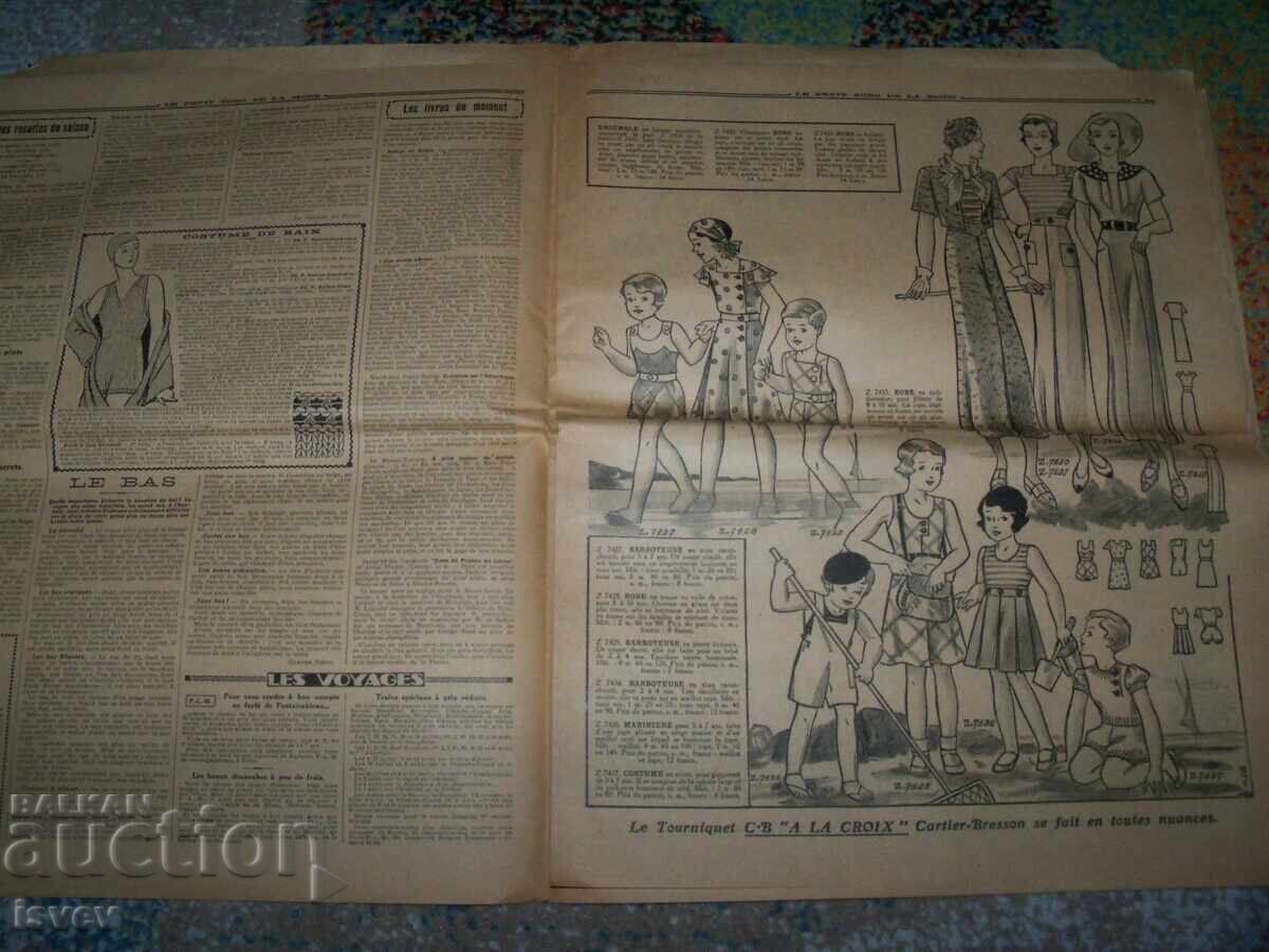 Auction Le Petit Echo de la Mode Newspaper No. 26 from 1934 fashion Auction Le Petit Echo de la Mode Newspaper No. 26 from 1934 fashion