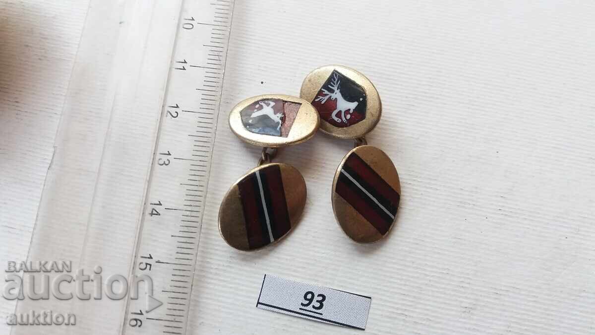 MASSIVE BRONZE CUFFLINKS WITH ENAMEL with price 2.99 BGN | € 1.53 MASSIVE BRONZE CUFFLINKS WITH ENAMEL with price 2.99 BGN | € 1.53