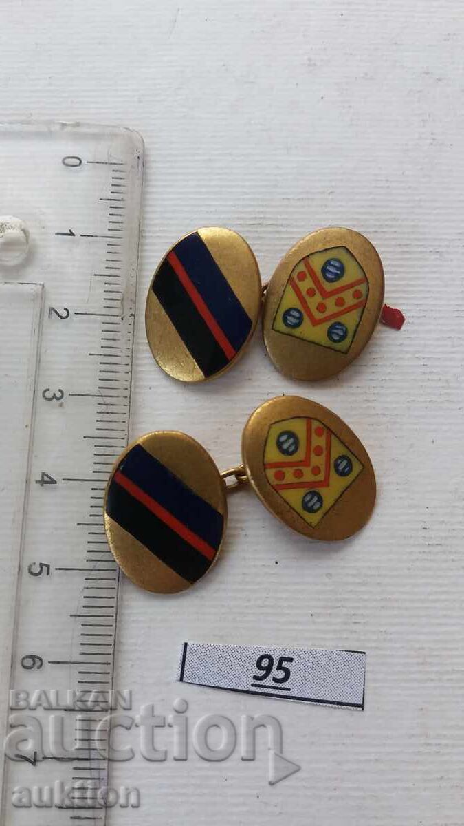 BRONZE CUFFLINKS, ENAMEL with price 2.99 BGN | € 1.53