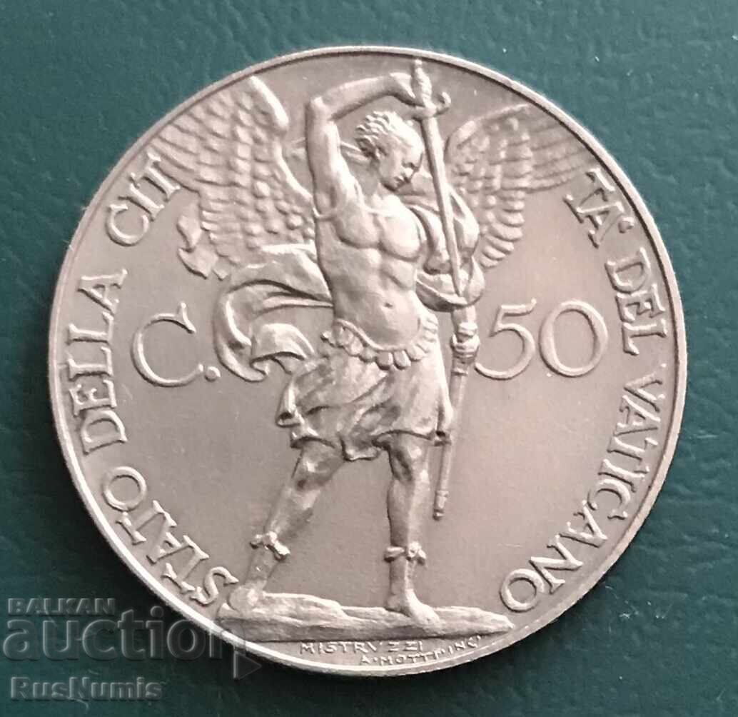 Vatican. 50 centesimi 1931 with price 25.00 BGN | € 12.78