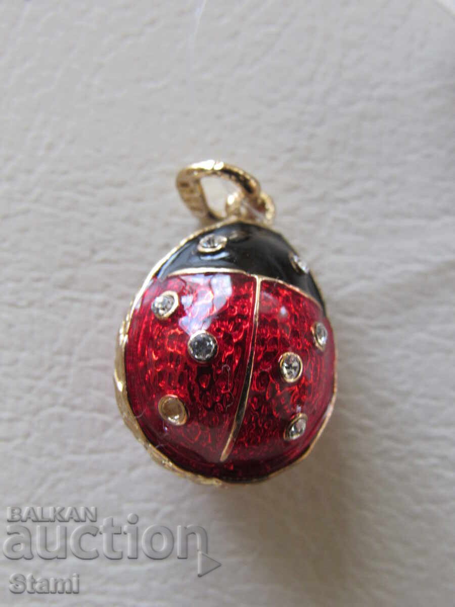 Delivery of Fine ladies necklace Faberge Egg, new Delivery of Fine ladies necklace Faberge Egg, new