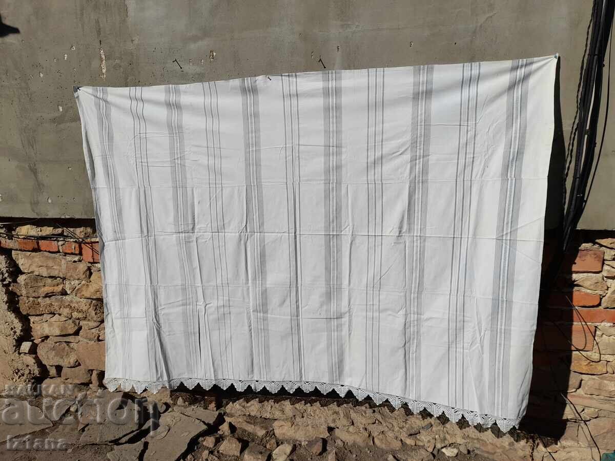 Old sheet with lace Old sheet with lace