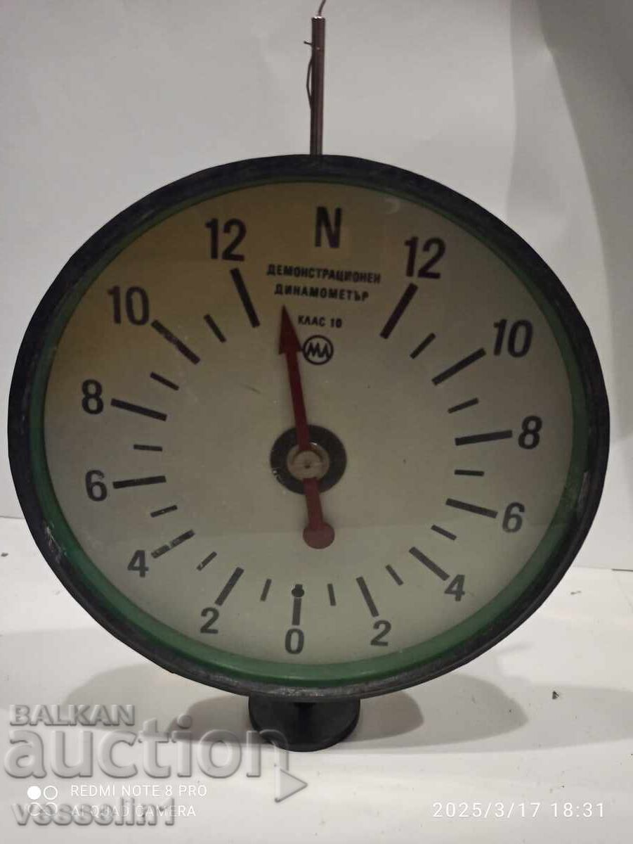 Vechi model demonstrativ dinamometru educațional mare soc