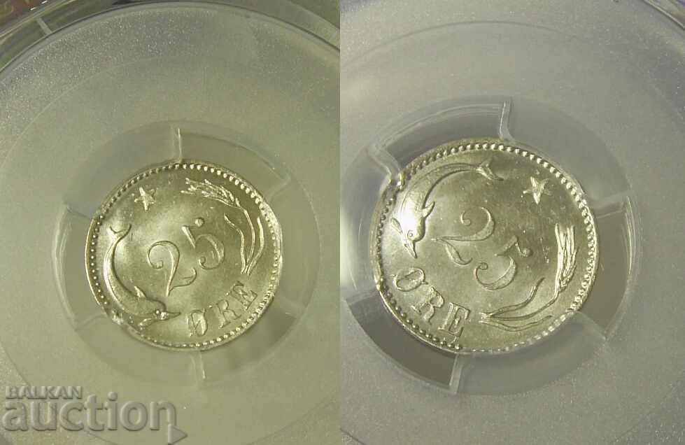 Licitație Danemarca 25 ore 1900 MS64 PCGS UNC Licitație Danemarca 25 ore 1900 MS64 PCGS UNC
