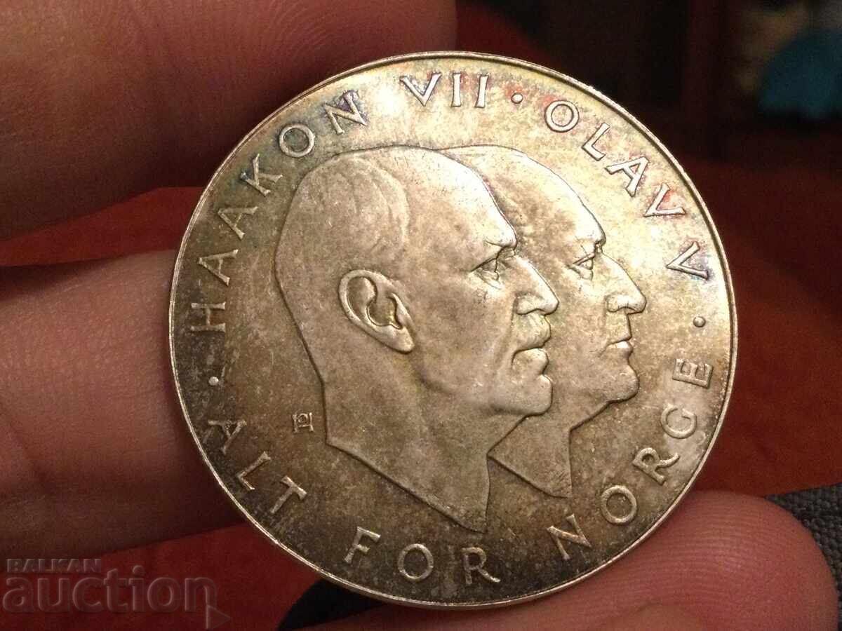 Norway 25 Kroner 1970 Jubilee Silver Coin UNC with price 90.00 BGN | € 46.02 Norway 25 Kroner 1970 Jubilee Silver Coin UNC with price 90.00 BGN | € 46.02