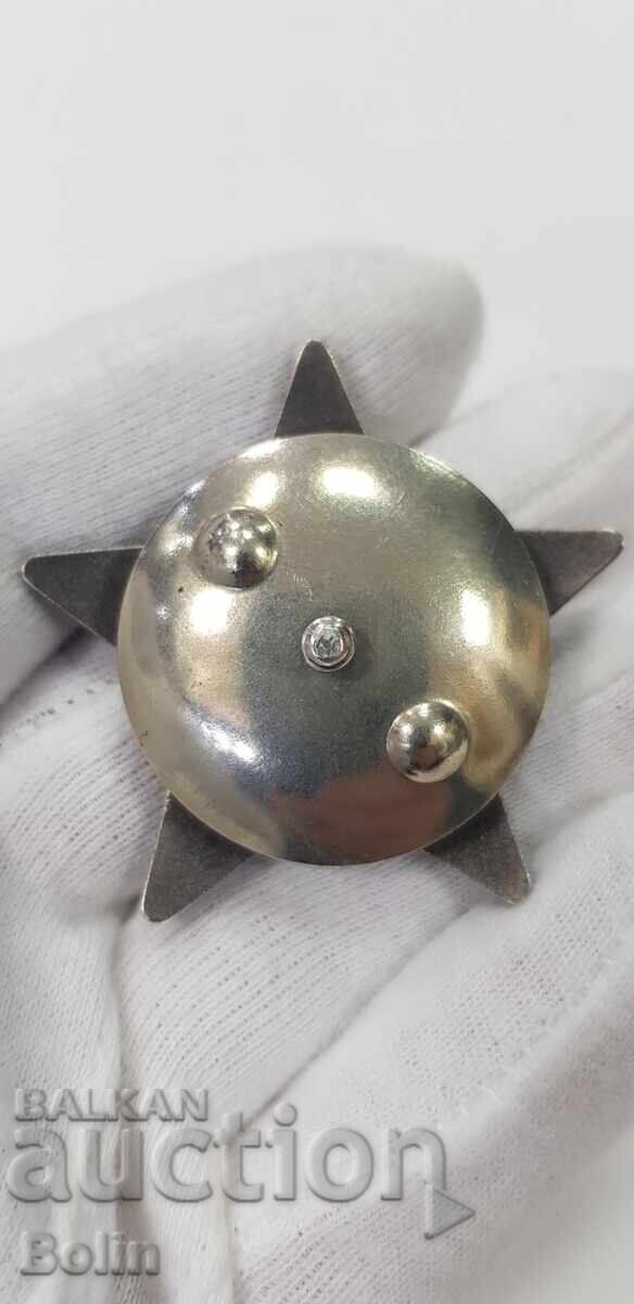 Rare USSR Silver Order, Red Star Badge No. 344439 with price 190.00 BGN | € 97.15