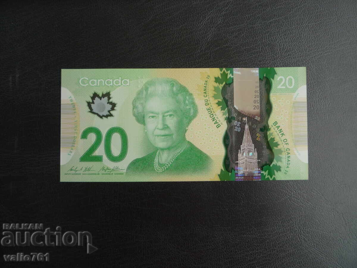 CANADA 20 DOLLARS 2012 NEW UNC POLYMER