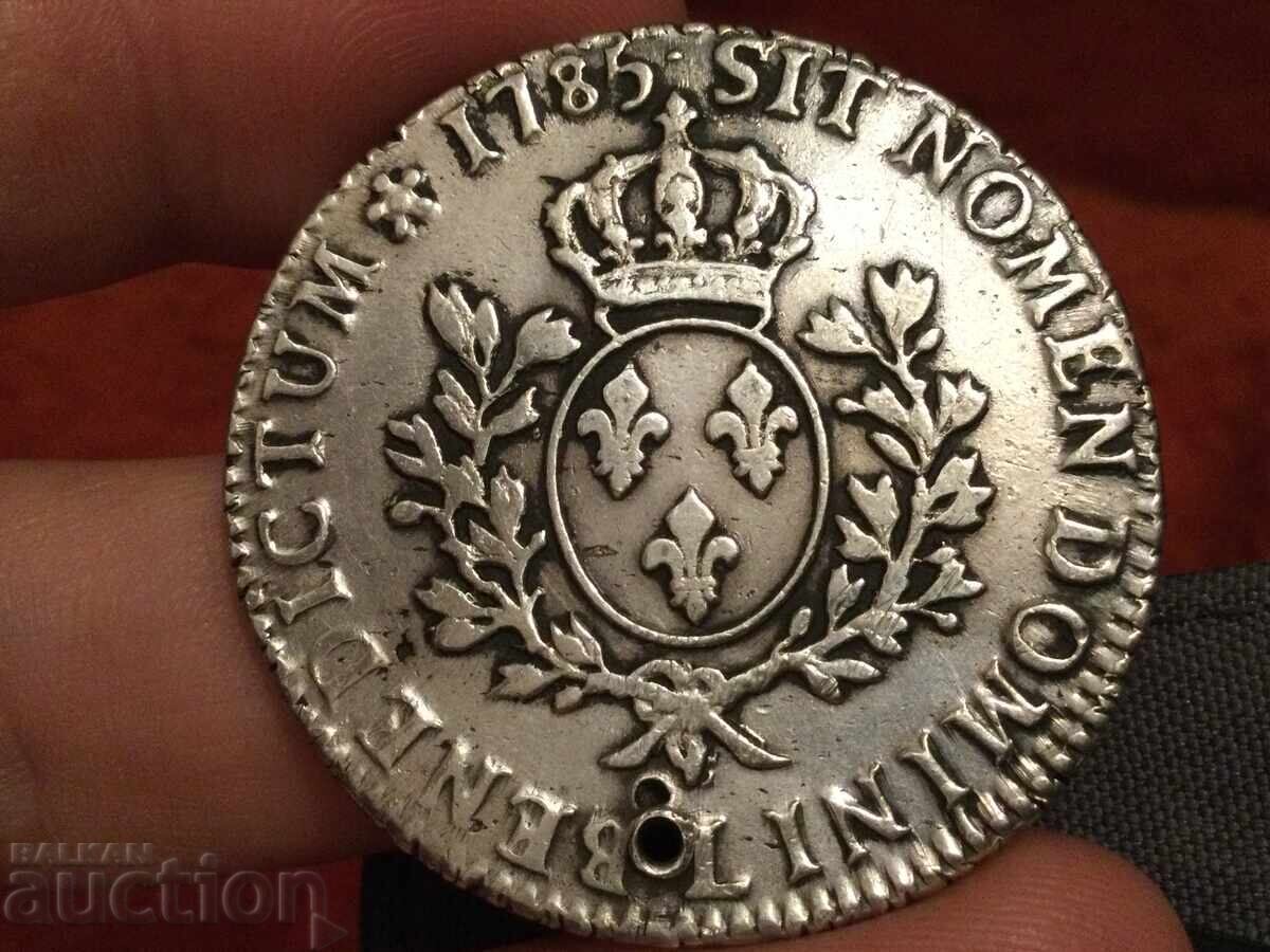 France 1 Écu 1785 L Bayonne Louis XVI Silver with price 94.00 BGN | € 48.06 France 1 Écu 1785 L Bayonne Louis XVI Silver with price 94.00 BGN | € 48.06