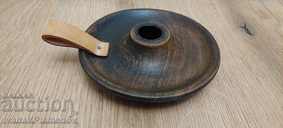 Candlestick, wood carving for connoisseurs