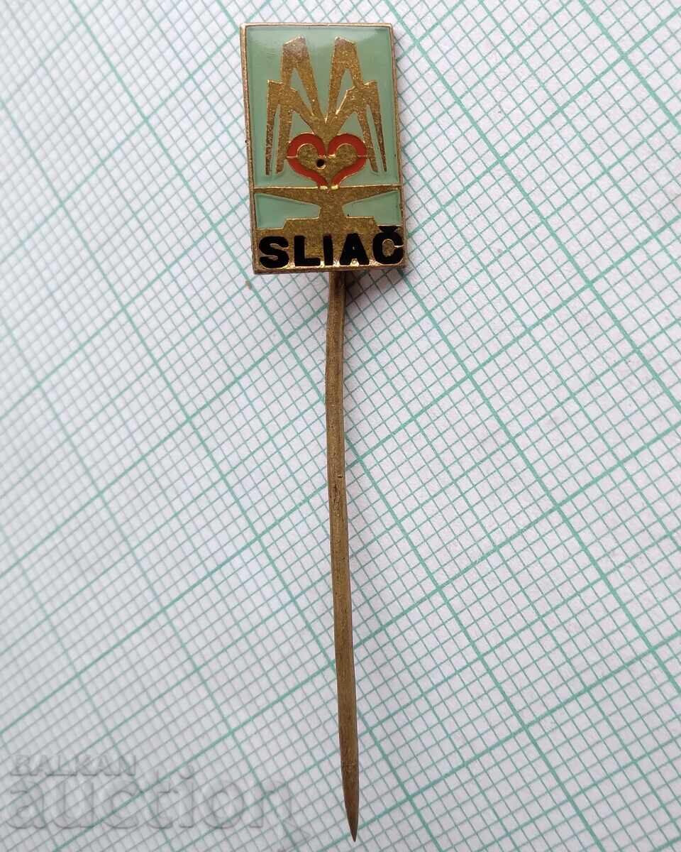 18568 Badge - Coat of arms of the town of Sliač, Slovakia with price 1.00 BGN | € 0.51