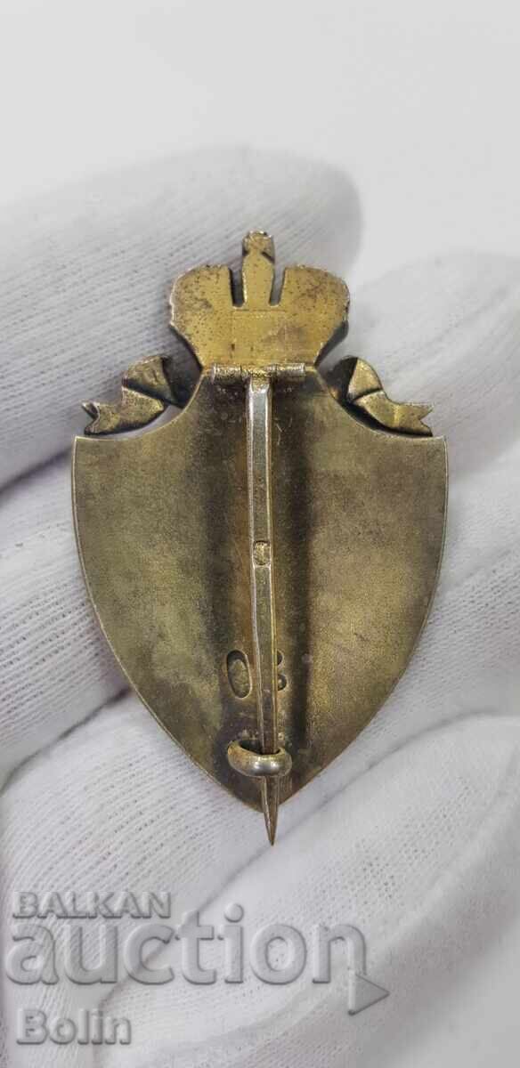 Russian silver gilded badge, Red Cross badge 84pr. - VA - 5