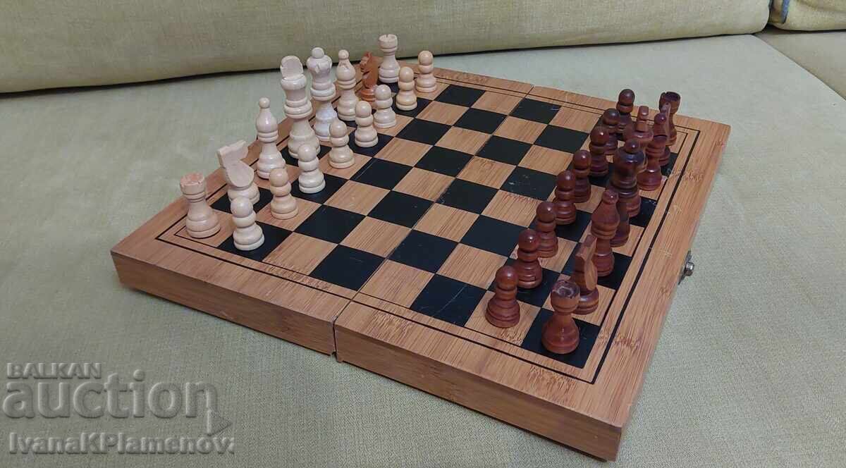 Chess and backgammon 30cm figures wooden for connoisseurs - 5 Chess and backgammon 30cm figures wooden for connoisseurs - 5