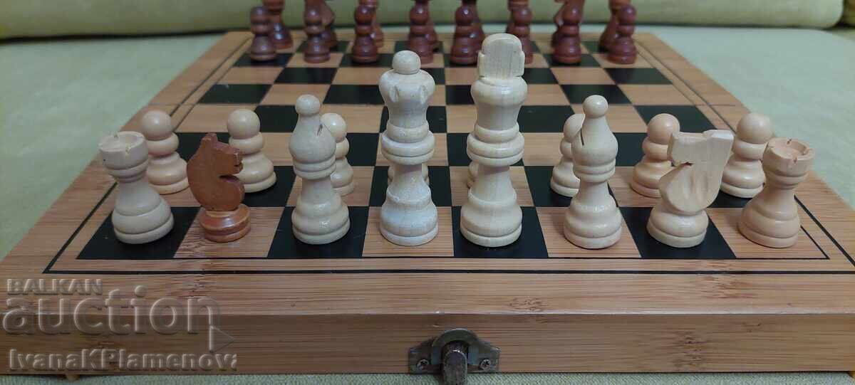 Chess and backgammon 30cm figures wooden for connoisseurs - 7 Chess and backgammon 30cm figures wooden for connoisseurs - 7