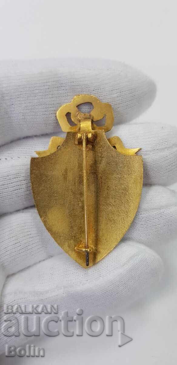 Very rare Russian badge insignia gilding 1917-1919 Red Cross with price 1300.00 BGN | € 664.68